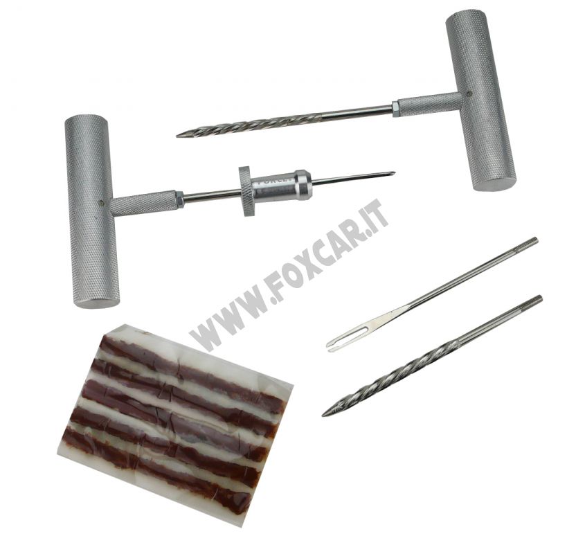 Kit riparazione foratura pneumatici professionale - ATTREZZATURA PER  GOMMISTI - Foxcar Foxcar