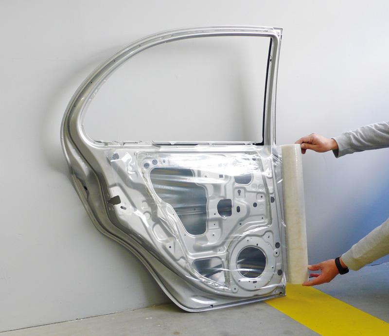 Pellicola nylon autoadesiva trasparente per la chiusura dei vetri -  ATTREZZATURA SOSTITUZIONE VETRI - Foxcar Foxcar