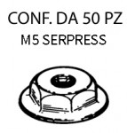 Dadi serpress con finta rondella M5