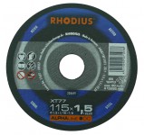 Disco da taglio Rhodius per acciaio, spessore 1,5 mm e diametro 115 mm