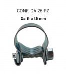 Fascette stringitubo a collare in acciaio 11 13 mm