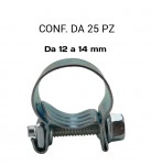 Fascette stringitubo a collare in acciaio 12 14 mm