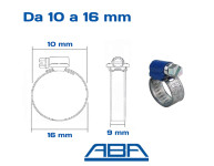 Fascette stringitubo ABA misure 10 16 mm