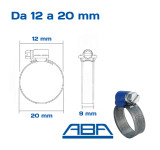 Fascette stringitubo ABA misure 12 20 mm