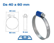 Fascette stringitubo ABA misure 40 60 mm