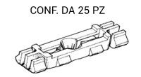 Graffetta in plastica per il fissaggio modanatura canalina tetto su Vo...