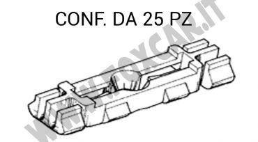 Graffetta in plastica per il fissaggio modanatura canalina tetto su Volkswagen,
  Porsche, Audi