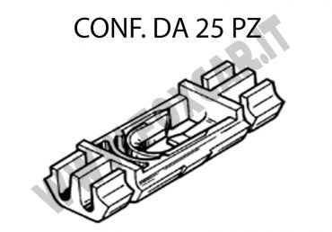 Graffa in plastica per fissare la modanatura canalina del tetto su Volkswagen, Porsche,
  Audi