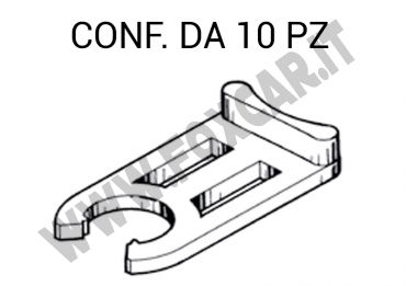 Forcella per il bloccaggio del vetro sul meccanismo alzacristallo Fiat Punto