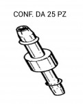 Giunto tergi per tubo Ø 2,5 mm