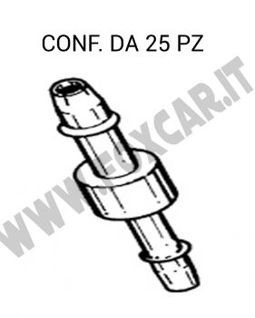 Giunto tergi per tubo Ø 2,5 mm