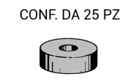 Gommino distanziale altezza 6 mm e diametro interno da 6 mm