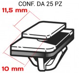 Molla per modanatura porta e il fascione laterale su Hyundai vari mode...