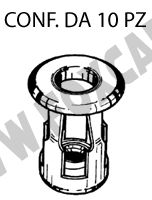 Inserto filettato M6 a tiraggio leggero per fissaggio mascherina e radiatori su
  Audi A3