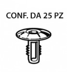 Bottone in plastica per fissaggio guarnizione porta Citroen C4, DS4, D...