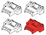 Kit 4 clips fissaggio modanatura Renault Clio 1 serie e R19