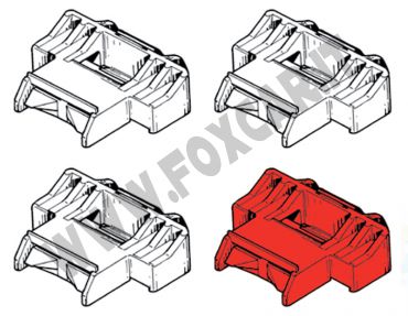 Kit 4 clips fissaggio modanatura Renault Clio 1 serie e R19