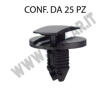 Bottone con perno e testa ad incastro su Peugeot lunghezza 16 mm Ø testa 20 mm per
  foro da 7 mm