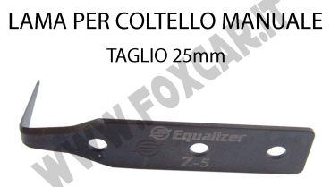 Lama per coltello manuale per taglio sigillante parabrezza 25 mm