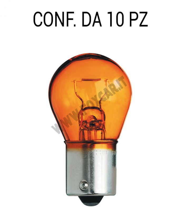 Lampadina a 1 filamento 12 volt 21 Watt arancione - LAMPADINE - Foxcar  Foxcar