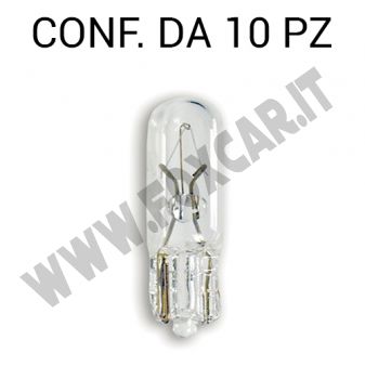 Lampadina microvetro 12V 1.2W per luci cruscotti