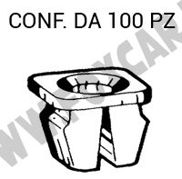 Madrevite quadrata in plastica Fiat Lancia Alfa Romeo Iveco