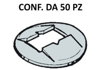 Piastrina fissaggi mascherine con diametro perno 3 mm