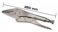 Pinza grip a scatto con punte a becco di lunghezza 250 mm