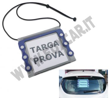 Porta targa prova magnetico