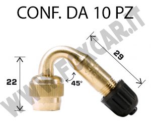 Prolunga per valvole ruota a 45 gradi