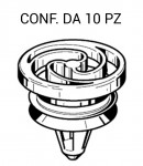 Bottone fermapannello porta Volkswagen Touareg, Seat Ibiza, Cordoba