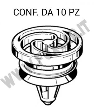 Bottone fermapannello porta Volkswagen Touareg, Seat Ibiza, Cordoba