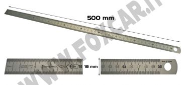 Righello flessibile graduato in acciaio da 500 mm
