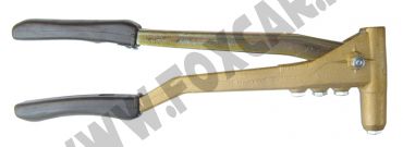 Rivettatrice con corpo in ottone per rivetti da 2,5 a 5 mm