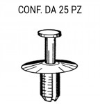 Rivetto con perno e testina di fermo per fissare i paraurti su Bmw Ser...