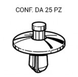 Rivetti in plastica con perno per passaruota e rivestimenti su Audi Ø...