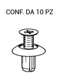 Rivetto in plastica ad espansione per Toyota e Mitsubishi lunghezza 11...