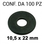 Rondelle a fascia larga con diametro foro 10,5 mm, Ø esterno 22 mm, s...