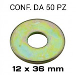 Rondelle a fascia larga con Ø foro 12 mm, Ø esterno 36 mm, spessore ...