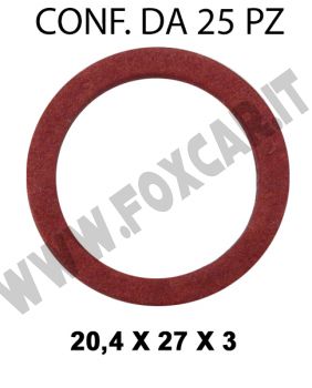 Rondella guarnizione diametro interno di 20,4 mm, Ø 27 mm, spessore 3 mm