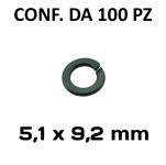 Rondella di sicurezza spaccata tipo Grower con diametro interno 5,1 mm...