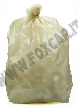 Sacchi trasparenti gialli per immondizia misure 90 x 120 cm spessore 80 micron,
  conf. da 20 Kg