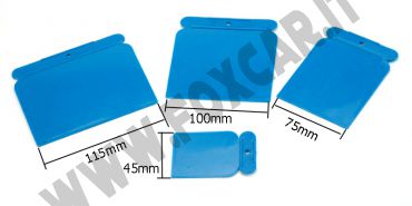 Set 4 spatole per stucco in plastica