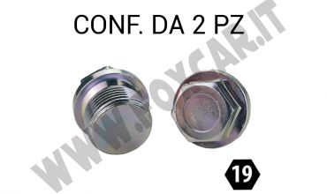 Tappo coppa olio con esagono per chiave da 19 mm, filetto 22 x 1,5 mm per Bmw