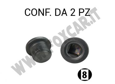 Tappo coppa olio M16x1,50 chiave da 8 mm per Chrysler, Citroen, Nissan, Opel, Volvo
  e Renault