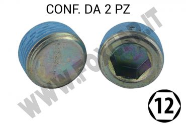 Tappo coppa olio M22x1,50 chiave ad esagono incassato da 12 per Citroen Fiat Peugeot