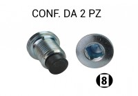 Tappo coppa olio M16x1,50 chiave da 8 mm per Citroen e Peugeot