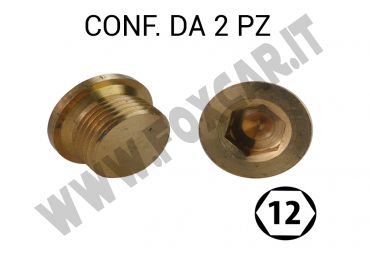 Tappo coppa olio M20x1,50 chiave ad esagono incassato da 12 per Ford Peugeot Volvo