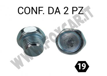 Tappo coppa olio M14x1,50 per chiave da 19 mm per Opel