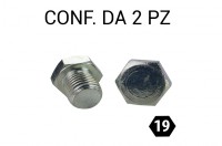 Tappo coppa olio M14x1,50x20,60 mm per chiave da 19 mm per Opel